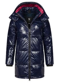 Wintermantel Ragwear "Wintermantel Roobie Long", Damen, Gr. XS, blau (navy), Obermaterial: 100% Nylon NY. Obermaterial: Futter: 100% Polyester PES. 100% Polyester PES., M&auml;ntel Wintermantel