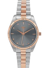 JOOP! Quarzuhr JOOP, silber (silberfarben, ros&eacute;goldfarben), Armbanduhren, Damen, Quarzuhr, Armbanduhr, Damenuhr, Edelstahlarmband, analog, Zirkonia (synth.)