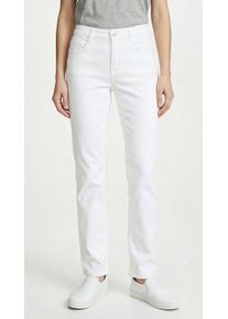 Bequeme Jeans MAC "Stella", Damen, Gr. 36, L&auml;nge 30, wei&szlig; (wei&szlig; denim), Denim/Jeans, Obermaterial: 91% Baumwolle, 7% Elastomultiester, 2% Elasthan, comfort fit kn&ouml;chellang, Jeans Bequeme Jeans, Gerader Beinverlauf