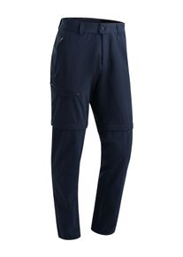 Outdoorhose Maier Sports "Tajo Zip Loop", Herren, Gr. 27, Kurzgr&ouml;&szlig;en, blau (dunkelblau), 100% Polyester, Hosen Outdoorhose, Herren Zip-Off Wanderhose, atmungsaktive Trekkinghose, Regular Fit