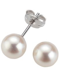 Paar Ohrstecker Firetti "Schmuck Geschenk Ohrschmuck Perle" Gr. 6, bunt (silberfarben, wei&szlig;), Ohrringe, Damen, 6, Perlen Silber 925 (Sterlingsilber), Perlen, Silber 925 (Sterlingsilber), Paar Ohrstecker, mit S&uuml;&szlig;wasserzuchtperle