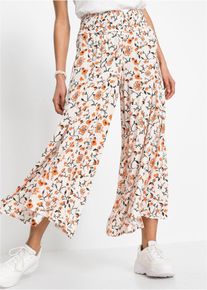 bonprix Palazzo-Hose aus flie&szlig;ender Viskose, beige, Gr.36, Bequeme Hose aus flie&szlig;ender Viskose mit weitem Bein, aus Viskose