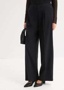 bonprix Palazzo-Hose, schwarz, Gr.40, modische Palazzo-Hose mit verstellbarer Bund-L&ouml;sung.