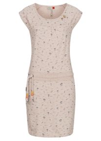 Sommerkleid Ragwear "Sommerkleid Penelope", Damen, Gr. XL, N-Gr, beige (beige print a22), Obermaterial: 100% Baumwolle CO. Obermaterial: 100% Baumwolle CO., Kleider Sommerkleid