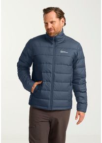 Daunenjacke Jack Wolfskin "ATHER DOWN JKT M RDS", Herren, Gr. L (52), midnightsky, schwarznavy, Obermaterial: 100% Polyester. F&uuml;llung: 90% Entendaune, 10% sonstige Fasern. Futter: 100% Polyester, Jacken Daunenjacke