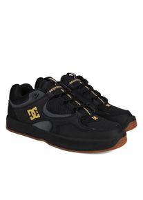Skateschuh DC Shoes "Kalynx Zero", Herren, Gr. 9(42), gold (schwarz, gold), Obermaterial:Obermaterial: Leder (Kuh) / Futter: Textil / Au&szlig;ensohle: Gummi;, Schuhe Skateschuh
