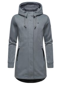 Kapuzensweatjacke Ragwear "Sweatjacke Letti Bonded", Damen, Gr. XXL, grau (grau24), Obermaterial: 100% Polyester PES. Futter: 100% Polyester PES., Sweatjacken Kapuzensweatjacke