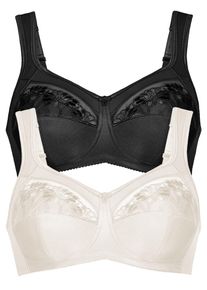 Entlastungs-BH Anita "Entlastungs BH Safina", Damen, Gr. 95, Cup G, bunt (crystal schwarz), Obermaterial: 50% Polyamid PA. 25% Polyester PES. 10% Elasthan EL. 10% Viskose CV. 5% Baumwolle CO., BHs Entlastungs-BH