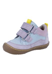 Lauflernschuh Richter "Maxi", M&auml;dchen, Gr. 25, flieder kombiniert, Veloursleder, kontrastfarbene Details, Schuhe Lauflernschuh, Halbschuh, Klettschuh mit WMS: M IV, Gr&ouml;&szlig;enschablone zum Download