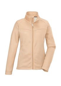 Fleecejacke Killtec "KOS 90 WMN FLC JCKT", Damen, Gr. 48, orange, Obermaterial: 100% Polyester, Jacken Fleecejacke, Elegante Strickfleecejacke mit Stretch, Kinnschutz und Zipper-Taschen