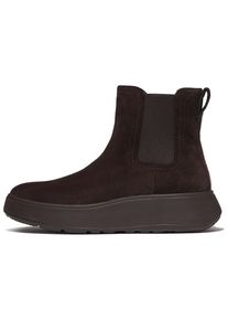 Plateaustiefelette fitflop "F-MODE", Damen, Gr. 36, dunkelbraun, Veloursleder, Schuhe Plateaustiefelette, Boots, Chunky Boot mit Plateausohle