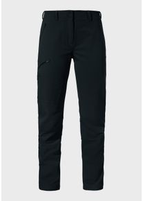 Sch&ouml;ffel Outdoorhose SCH&Ouml;FFEL "Pants Ascona Warm L", Damen, Gr. 36, Normalgr&ouml;&szlig;en, schwarz (0999, schwarz), Oberstoff: 56% Nylon, 34% Polyester, 10% Elasthan, Hosen Outdoorhose