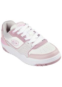 Sneaker Skechers "SKX-228", M&auml;dchen, Gr. 31, beige (natur kombiniert), Leder, Schuhe Sneaker, Schn&uuml;r,-Retro Sneaker mit Logostick, Gr&ouml;&szlig;enschablone zum Download