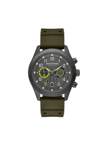 Chronograph Skechers "Roscoe", oliv, gunmetal, Armbanduhren, Damen, Chronograph, Quarzuhr, Armbanduhr, Herrenuhr, Silikonarmband, analog, Tag