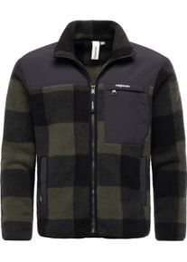 Pl&uuml;schjacke Ragwear "Pl&uuml;schjacke Cherior", Herren, Gr. M, gr&uuml;n (dunkelgr&uuml;n), Obermaterial: 100% Polyester PES., Jacken Pl&uuml;schjacke