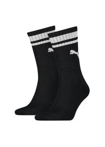 Socken Puma "Puma UNISEX HERITAGE CREW SOCK", Damen, Gr. 39-42, schwarz, Baumwollmischung, normal, Socken Socken, Komfort-Passform, gepolsterte Sohle