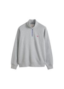 Levi's Sweatshirt LEVI'S "Sweatshirt ORIGINAL HM 1/4 ZIP 1er Pack", Herren, Gr. M, grau, Obermaterial: 100% Baumwolle CO., Sweatshirts Sweatshirt