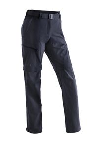 Outdoorhose Maier Sports "Nata", Damen, Gr. 46, Normalgr&ouml;&szlig;en, blau (dunkelblau), 90% Polyamid, 10% Elasthan, Hosen Outdoorhose, Damen Zip-Off Wanderhose, atmungsaktive Trekkinghose, Regular Fit