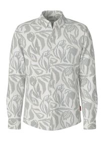 JOOP! Langarmhemd JOOP JEANS "Hansen", Damen, Gr. XL, N-Gr, lt, pastel blau, Web, Obermaterial: 100% Baumwolle, gemustert, regular fit normal, 1-Knopf-Manschette, Hemden Langarmhemd, mit Allover-Print