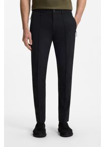 Stretch-Hose BOSS Green "Porsche Spirit 70 Capsule Collection", Herren, Gr. 46, N-Gr, schwarz001, Web, Obermaterial: 87% Polyamid, 13% Elasthan, unifarben, lang, Hosen Stretch-Hose, Premium Herrenmode, wasserabweisende Materialtechnologie