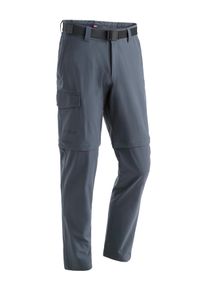 Outdoorhose Maier Sports "Torid slim zip", Herren, Gr. 52, Normalgr&ouml;&szlig;en, grau, 90% Polyamid, 10% Elasthan, Hosen Outdoorhose, Herren Zip-Off Wanderhose, atmungsaktive Trekkinghose, Slim Fit