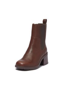Chelseaboots Timberland "BELLEVAUX - MID CHELSEA BOOT", Damen, Gr. 41, braun (schwarz braun full grain), Leder, Schuhe Chelseaboots, Stiefelette, Winterschuhe, Ankle Boots