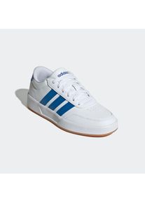 Sneaker adidas Sportswear "BREAKNET 3.0 KIDS", Damen, Gr. 38,5, wei&szlig; (cloud wei&szlig;, bright royal, cloud wei&szlig;), Synthetik, Schuhe Sneaker, f&uuml;r Kinder & Jugendliche