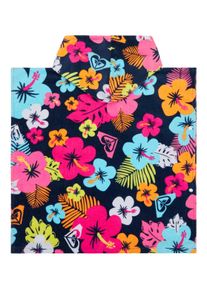 Bademantel Roxy "Stay Magical Printed", Kinder, mood indigo morning flowers tw, Obermaterial: 100% Walkfrottier;, Hausm&auml;ntel Bademantel