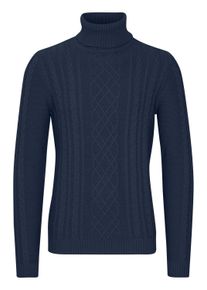 Rollkragenpullover 11 Project "Rollkragenpullover PRJamelio", Herren, Gr. XL, blau (insignia blau melange), Obermaterial: 70% Baumwolle CO recyc.. 30% Polyester Pol. recyc.., Pullover Rollkragenpullover