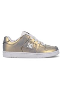 Sneaker DC Shoes "Manteca 4 LX", Damen, Gr. 8,5(40), gold (light gold), Obermaterial:Obermaterial: Leder (Kuh) / Futter: Textil / Au&szlig;ensohle: Gummi;, Schuhe Sneaker