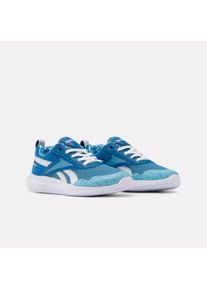 Laufschuh Reebok "RUSH RUNNER 5", Kinder, Gr. 39, warpedblau, athleticblau, wei&szlig;, Synthetik, Textil, Schuhe Laufschuh, f&uuml;r Kinder