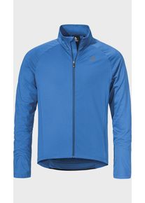 Sch&ouml;ffel Strickpullover SCH&Ouml;FFEL "Longsleeve Style Kubena MNS", Herren, Gr. 52, blau (8475, blau), Oberstoff: 89% Polyester, 11% Elasthan, Rundhals, Pullover Strickpullover