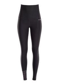 Leggings WINSHAPE "Functional Comfort HWL116C", Damen, Gr. S, Normalgr&ouml;&szlig;en, grau (zebra, grau, schwarz), 85% Polyester, 15% Elasthan, Hosen Leggings, Bauch-Weg-Effekt durch High Waist-Bund