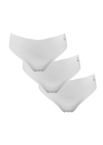 String MY BASIC "Free cut string", Damen, Gr. M, wei&szlig;, Obermaterial: 90% Baumwolle, 10% Elasthan, unifarben, k&ouml;rpernah, Unterhosen String, basic, eng, elastisch, bequem, weich, mit Logo, Baumwollmix