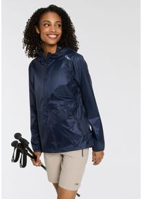 Regenjacke CMP, Damen, Gr. 34, schwarz (schwarz blau), Obermaterial: 100% Polyamid, Jacken Regenjacke, w&auml;rmend, &Uuml;bergangsjacke