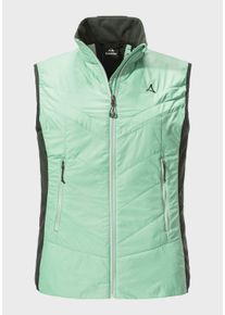 Sch&ouml;ffel Funktionsweste SCH&Ouml;FFEL "Hiking Hybrid Vt Style Cascata WMS", Damen, Gr. 44, gr&uuml;n (6305, gr&uuml;n), Oberstoff: 100% Nylon; Futter: 100% Polyester; Wattierung: 100% Polyester, ohne Ausschnitt, Westen Funktionsweste