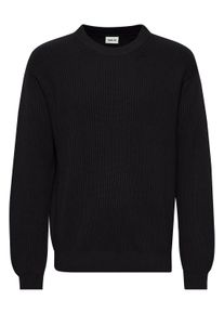 !Solid Strickfleece-Pullover SOLID "Strickpullover SDGia", Herren, Gr. S, schwarz (true schwarz), Obermaterial: 100% Baumwolle CO., Pullover Strickfleece-Pullover