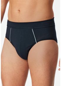 Minislip Schiesser "Comfort Fit", Damen, Gr. 9, 800, blau, Single Jersey, Obermaterial: 95% Baumwolle, 5% Elasthan, k&ouml;rpernah, Unterhosen Minislip, ohne Eingriff, elastische Single-Jersey Qualit&auml;t
