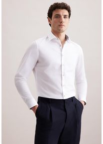 Businesshemd Seidensticker "Schwarze Rose", Damen, Gr. M (40), normale &Auml;rmell&auml;ngen, wei&szlig;, 100% Baumwolle, unifarben, slim fit, 2-Knopf-Manschette, Hemden Businesshemd, Slim 1/1 Kentkragen Uni