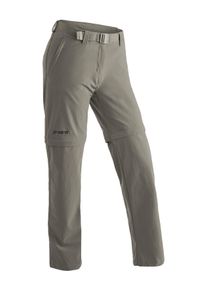 Outdoorhose Maier Sports "Nata 2", Damen, Gr. 52, Normalgr&ouml;&szlig;en, braun (schlamm), 90% Polyamid, 10% Elasthan, Hosen Outdoorhose, Damen Zip-Off Wanderhose, atmungsaktive Trekkinghose, Regular Fit
