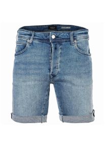 Bermudas Replay "Bermuda-Shorts POWER Stretch Denim 1er Pack", Damen, Gr. 33, N-Gr, blau (hellblau), Obermaterial: 94% Baumwolle CO. 4% Elastomultiester ELE. 2% Elasthan EL., Hosen Bermudas