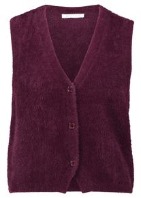 BETTY & CO Cardigan BETTY & CO "Strick-Cardigan mit Knopfleiste", Damen, Gr. 38, lila (schwarz aubergine), Obermaterial: 65% Polyamid PA. 19% Baumwolle CO. 16% Polyacryl PAN., Strickjacken Cardigan