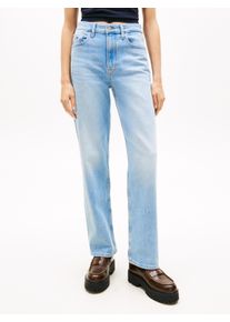 Straight-Jeans Tommy Jeans "LAYLA HR SLIM STR", Damen, Gr. 32, L&auml;nge 32, denim light, Denim/Jeans, Obermaterial: 99% Baumwolle, 1% Elasthan, unifarben, slim fit lang, Jeans Straight-Jeans, High Waist, Baumwoll-Qualit&auml;t
