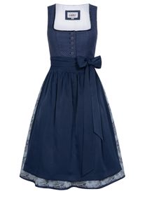 N&uuml;bler Dirndl N&Uuml;BLER "Midi Dirndl Lorena", Damen, Gr. 44, EURO, blau, Obermaterial: 100% Viskose CV., Kleider Dirndl