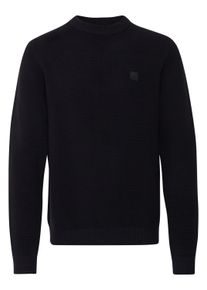 !Solid Strickfleece-Pullover SOLID "Strickpullover SDValencia", Herren, Gr. L, schwarz, Obermaterial: 100% Baumwolle CO., Pullover Strickfleece-Pullover