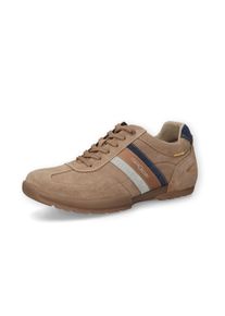 Sneaker Camel Active, Herren, Gr. 47, tan, blau, Leder, Schuhe Sneaker, Trekkingschuh, Freizeitschuh, Schn&uuml;rschuh mit Profilsohle