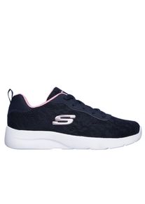 Sneaker Skechers "Dynamight 2.0 Homespun", Damen, Gr. 38, navy, rosa, Textil, Schuhe Sneaker, Trainingsschuh, Laufschuh, Schn&uuml;rschuh mit gepolstertem Schaftrand