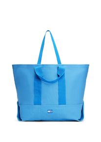 Tragetasche Tommy Jeans "TJW TOTE EDITION CANVAS", Damen, Gr. B/H/T: 60cm x 40cm x 20cm, blau (hellblau), Canvas, Textil, unifarben, Taschen Tragetasche, Damen Henkeltasche, Shopper, Schultertasche mit Logo-Schriftzug