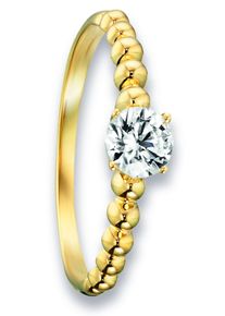 Goldring ONE ELEMENT "Zirkonia Ring aus 333 Gelbgold" Gr. 53, gold, Fingerringe, Damen, 53,mit Zirkonia, Gelbgold 333, Goldring