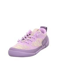 Slip-On Sneaker Superfit "VENTO WMS: weit", M&auml;dchen, Gr. 33, flieder, Synthetik, Textil, meliert, Schuhe Slip-On Sneaker, Barfu&szlig;schuh, mit WMS-Weite weit V, Gr&ouml;&szlig;enschablone zum Download